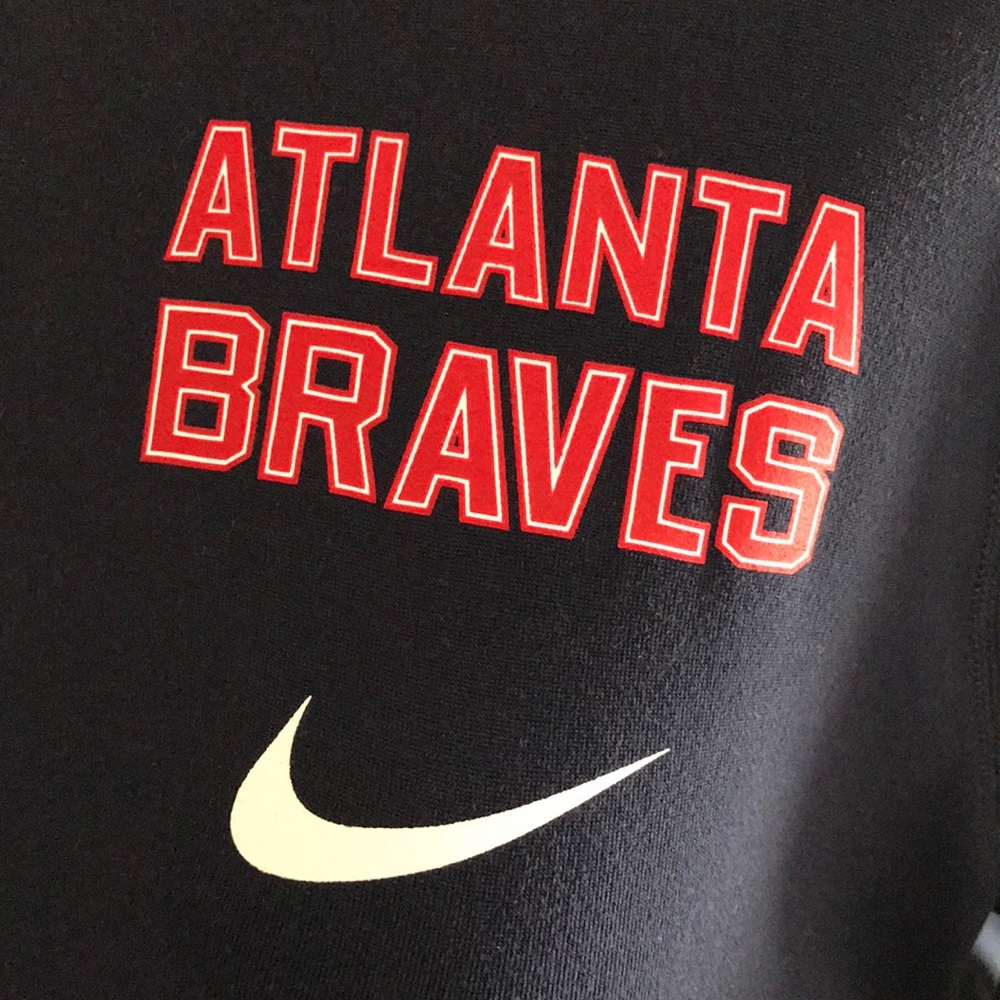 atlanta braves nike dri-fit long sleeved shirt - Picture 3 of 5